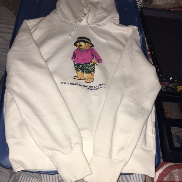 POLO RALPH LAUREN BEAR VACATION PULLOVER HOODIE - Picture 4 of 11
